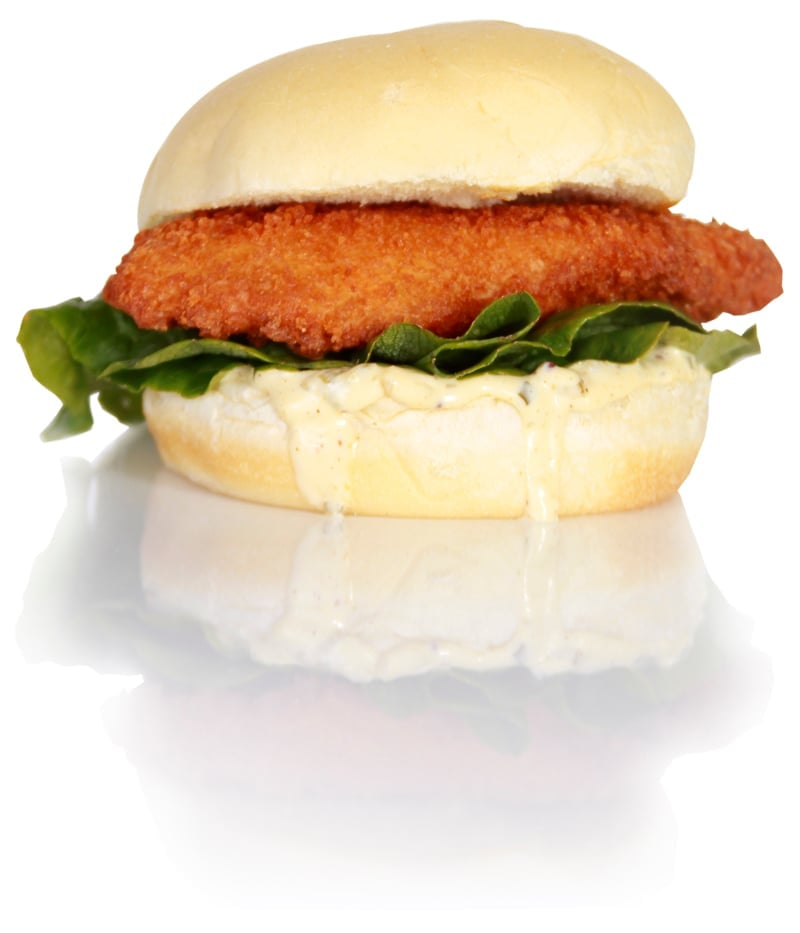 Warrens premium fish sandwich