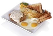 Warrens chicken fried steak breakfast.