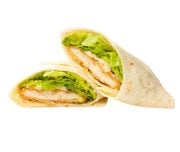 Warrens caesar or chicken club lunch wrap.