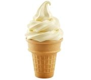 Warrens soft serve cones.