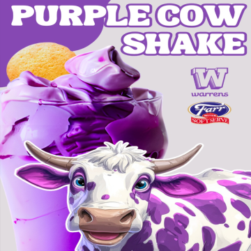 The Purple Cow Shake has officially returned. Creamy, nostalgic, and packed with that one-of-a-kind flavor you know and love.